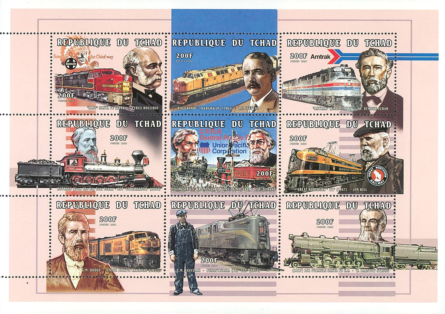 Famous characters - Pioneers of American trains