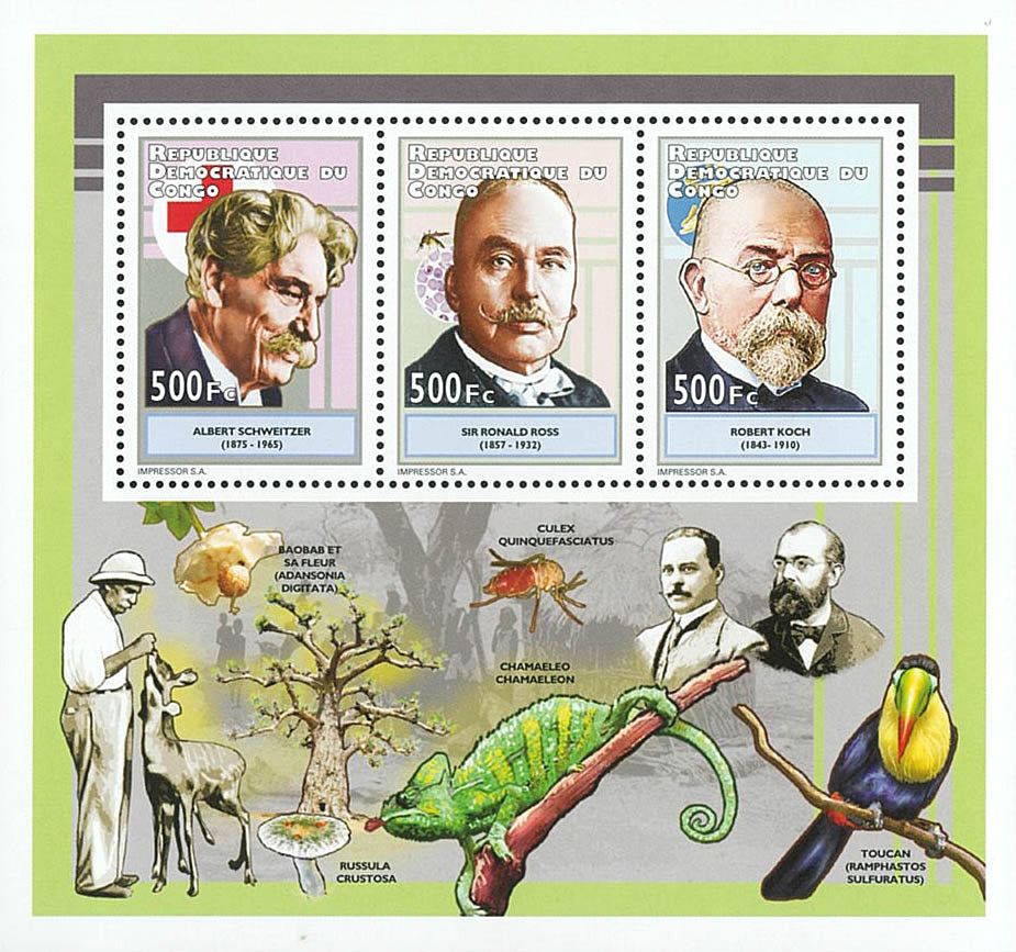 Nobel prize : Schweitzer, Ross, Koch - Famous characters (2012)