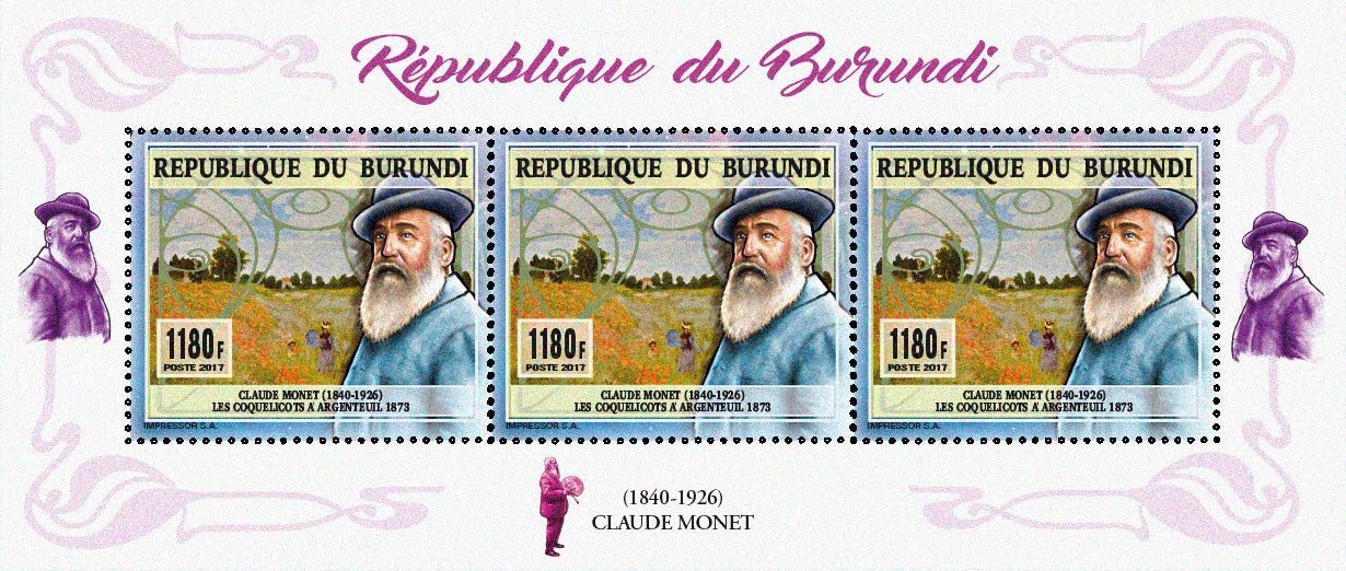 Famous characters : Claude Monet Painting