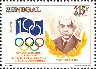 Olympic-100th anniversary of the creation of the IOC- Coubertin