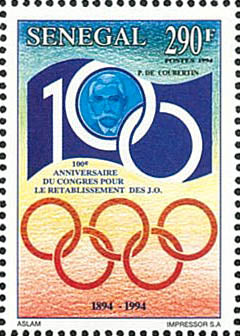 Olympic-100th anniversary of the creation of the IOC- Coubertin