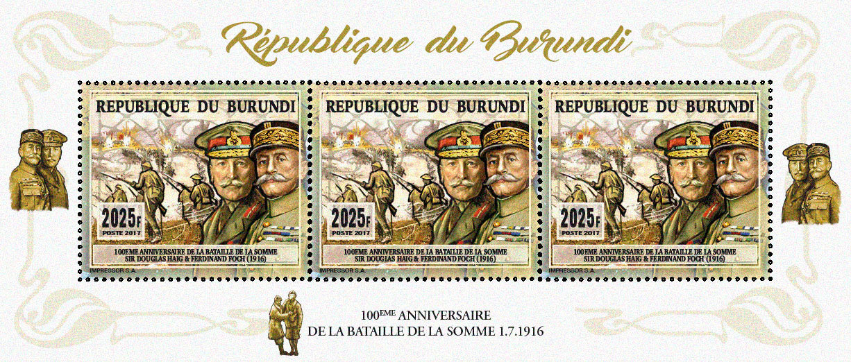 Major historical events : 100th anniversary of the Battle of the Somme