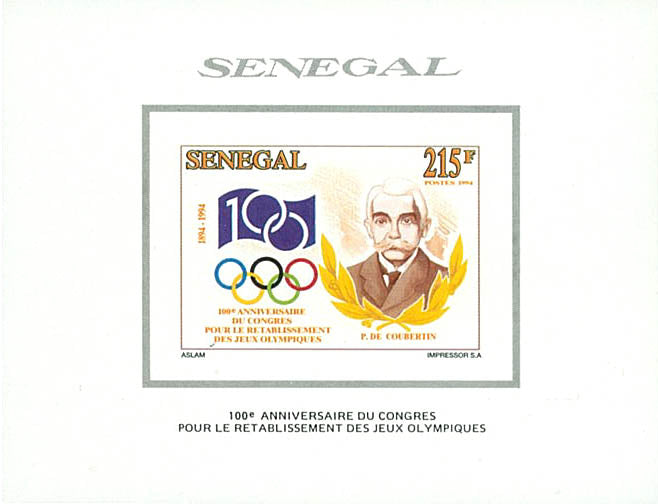 Olympic-100th anniversary of the creation of the IOC- Coubertin