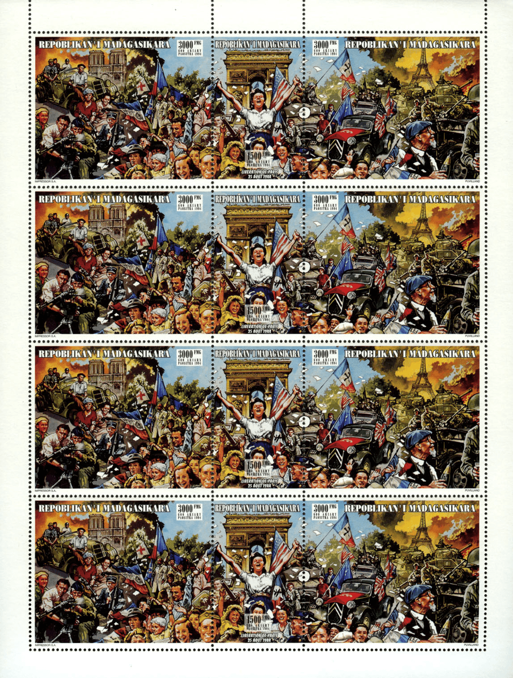 Anniversary of the liberation of paris 1994