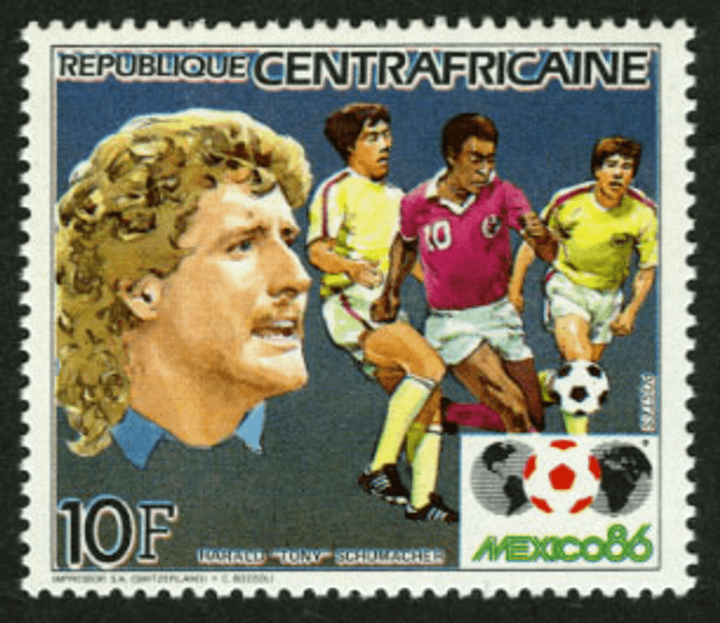 football World Cup Mexico 1986 (Pelé-Schumacher-Rossi-Keegan-Platini-Rummenigge-Maradona)  1985