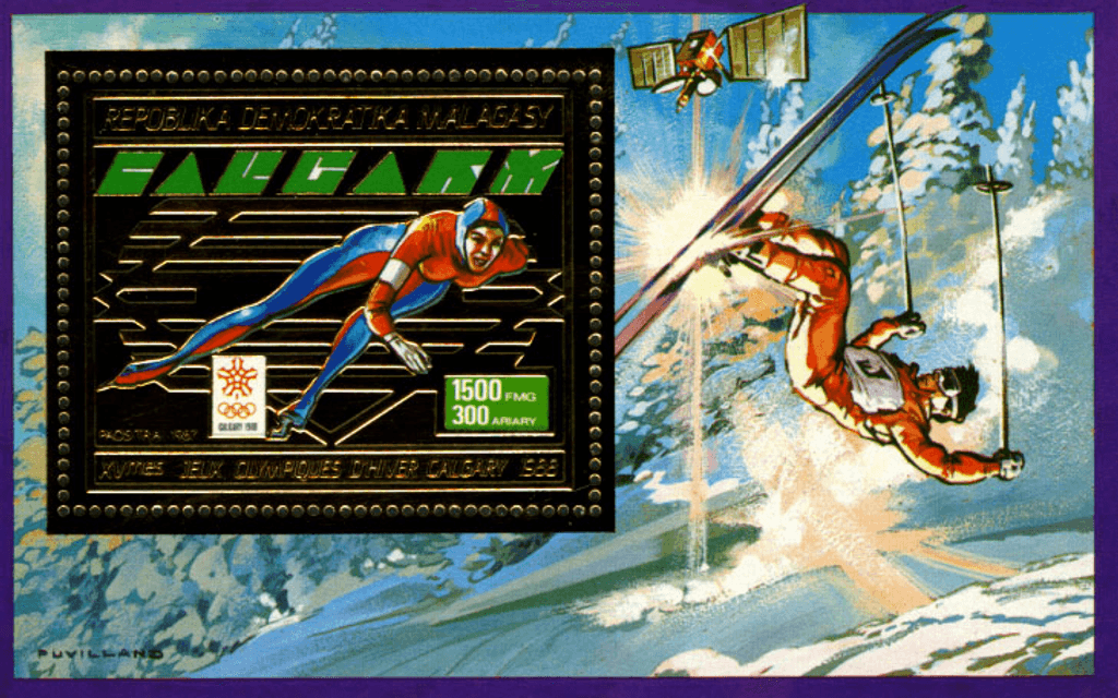 Olympic Games Calgary 1988 Gold issue