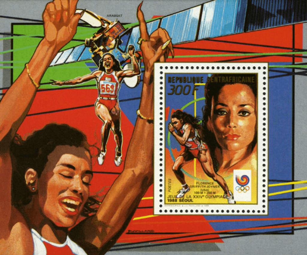 Gold Medalists in the Seoul Summer Olympics Games 1988 (Otto-Biondi-Griffith Joyner-Durand) -1989