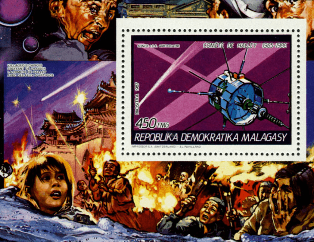 Space : comet Halley