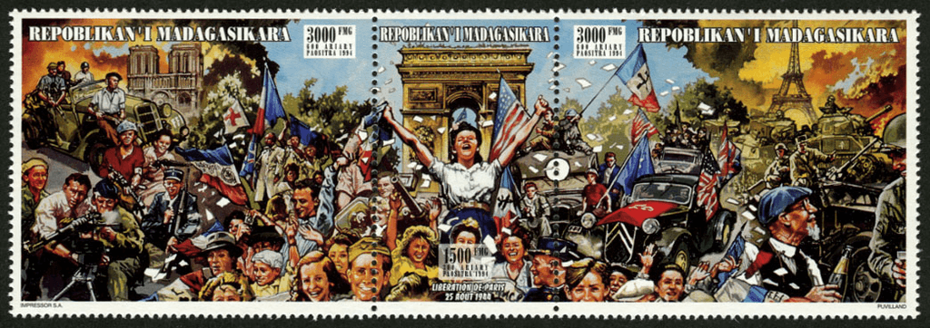 Anniversary of the liberation of paris 1994