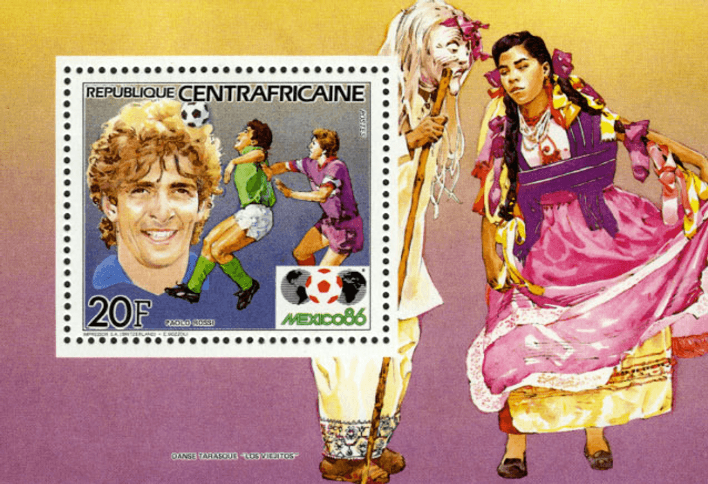 football World Cup Mexico 1986 (Pelé-Schumacher-Rossi-Keegan-Platini-Rummenigge-Maradona)  1985