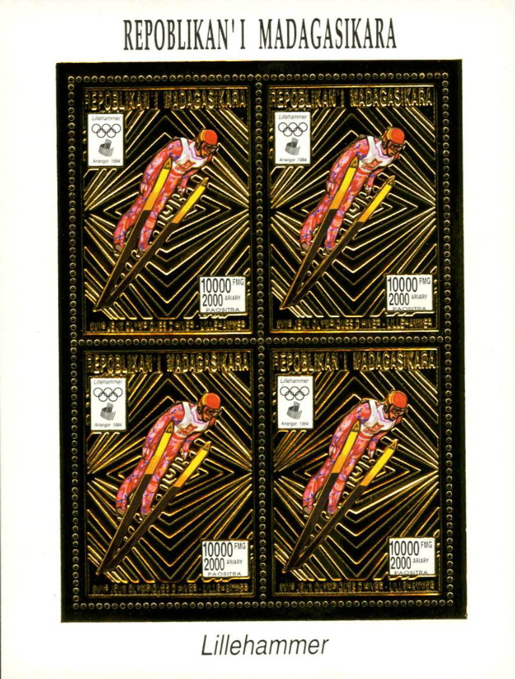Lillehammer Winter Olympics GOLD 1994