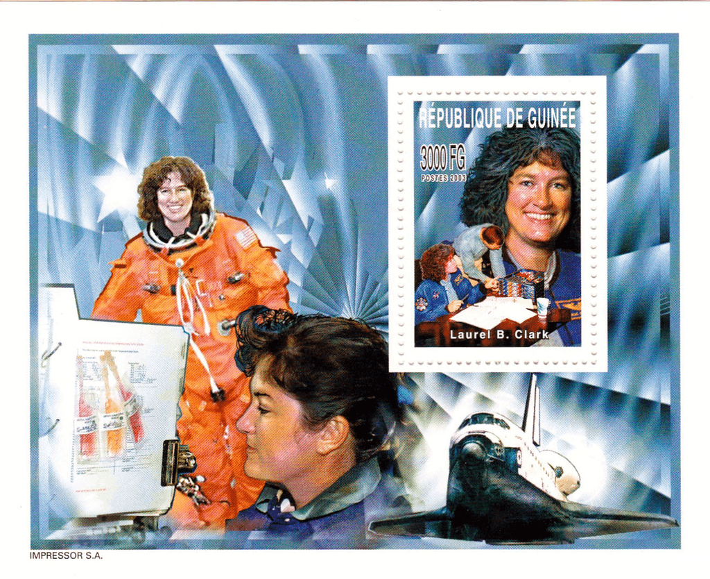 Memory to the victims of the damaged space shuttle « COLUMBIA » (Chawla-Anderson-Brown-McCool-Clark-Ramon-Husband-Columbia STS) 2003