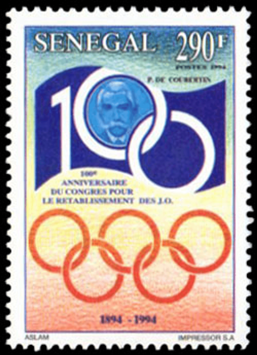 100th Anniversary of the International Olympic Committee 1994
