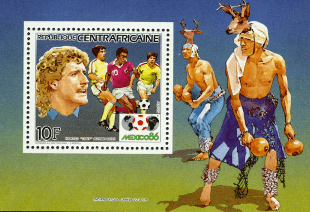 football World Cup Mexico 1986 (Pelé-Schumacher-Rossi-Keegan-Platini-Rummenigge-Maradona)  1985