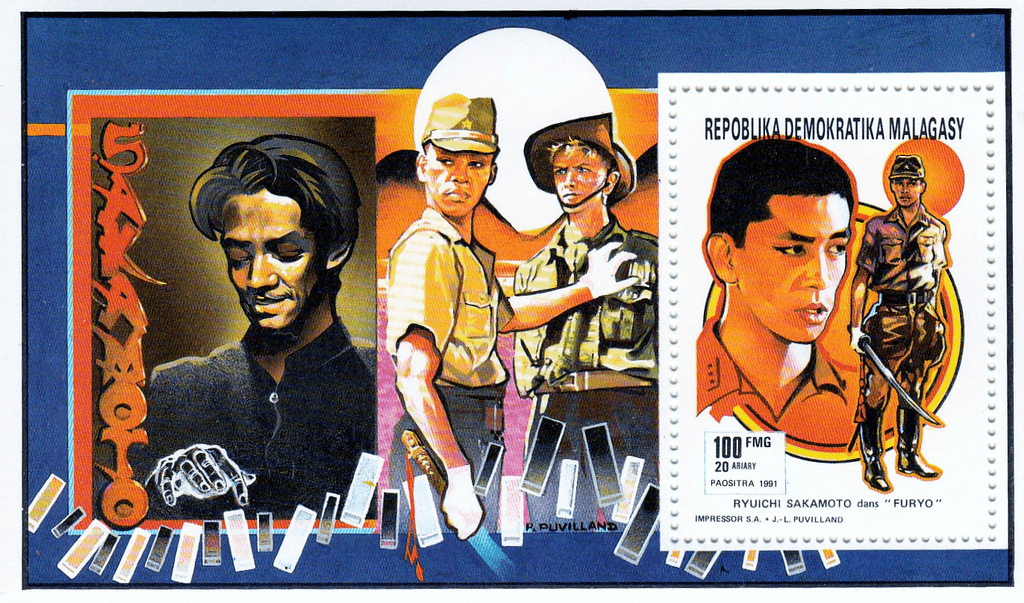 Singer and Actor 1992 (Ryuichi Sakamoto in "Furyo"- John Lennon- Bruce Lee- Sammy Davis Jr- John Wayne in "Rio Bravo"- James Dean in "Rebel Without a Cause")