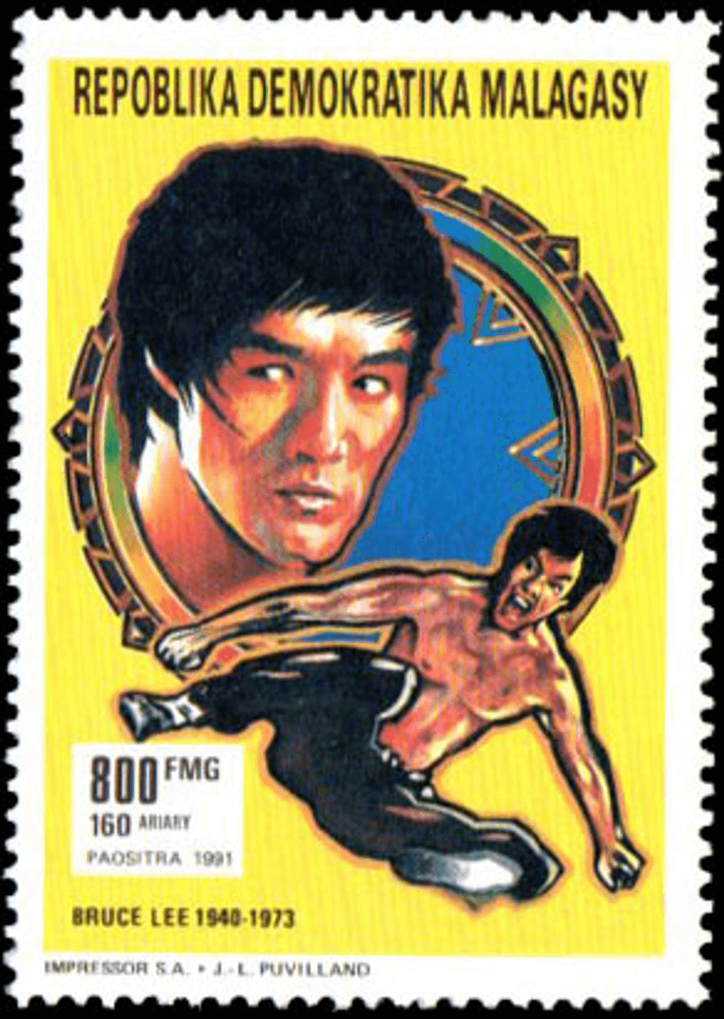 Singer and Actor 1992 (Ryuichi Sakamoto in "Furyo"- John Lennon- Bruce Lee- Sammy Davis Jr- John Wayne in "Rio Bravo"- James Dean in "Rebel Without a Cause")