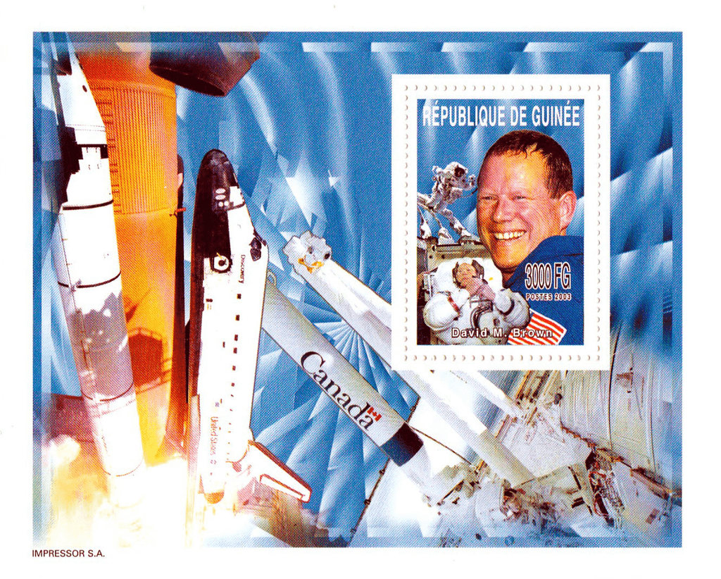 Memory to the victims of the damaged space shuttle « COLUMBIA » (Chawla-Anderson-Brown-McCool-Clark-Ramon-Husband-Columbia STS) 2003