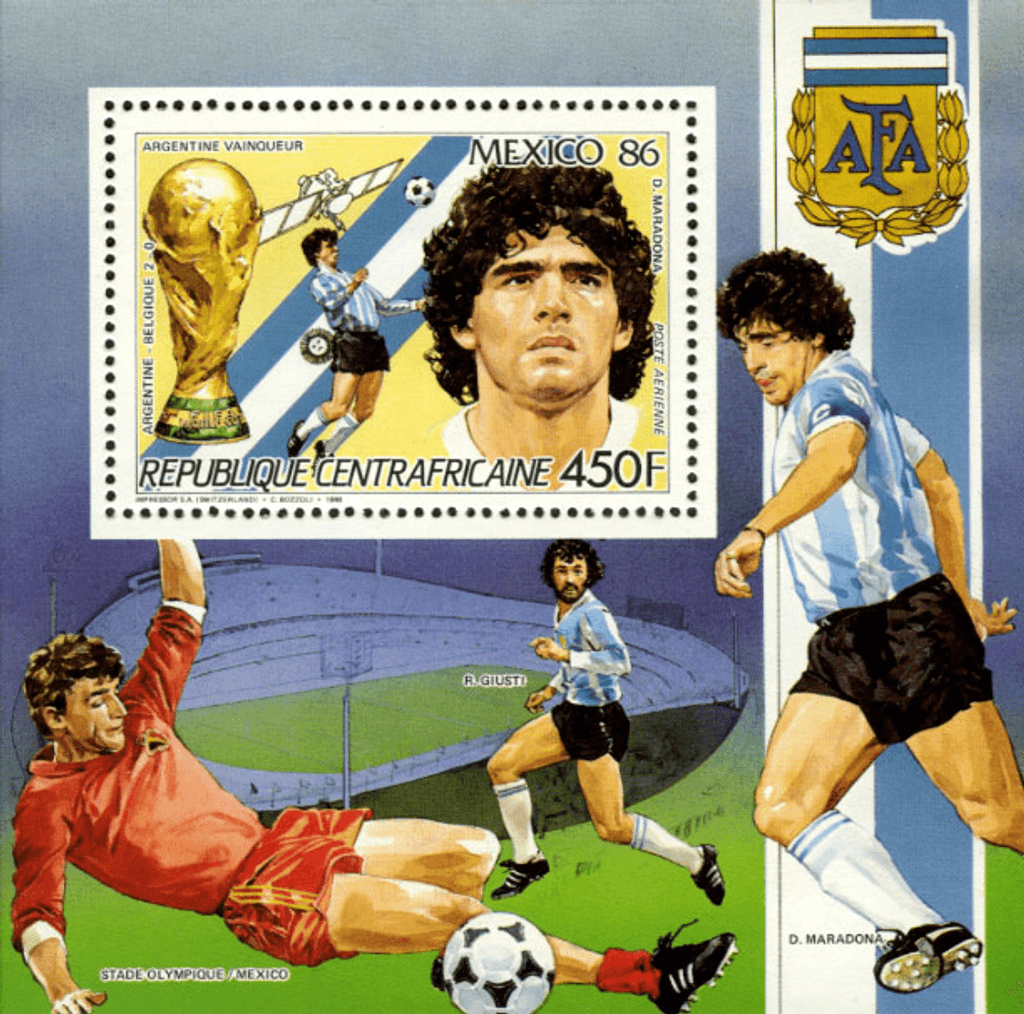 Win the Football Championship in Mexico by Argentina 1986