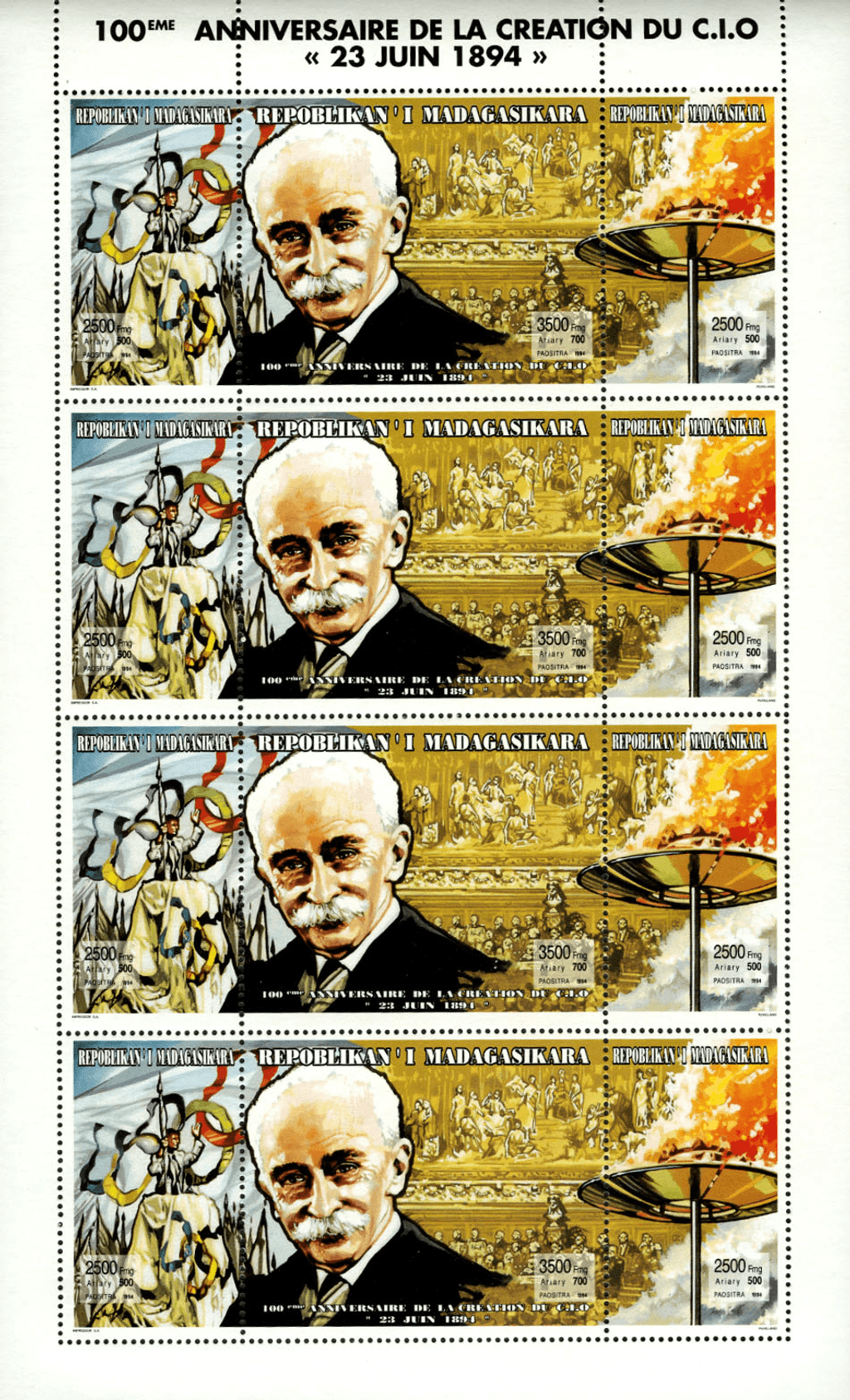 100th Anniversary of the International Olympic Committee 1994