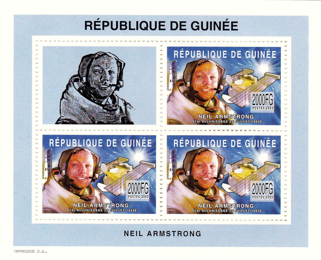 Space travel (Gagarine-Armstrong) 2002