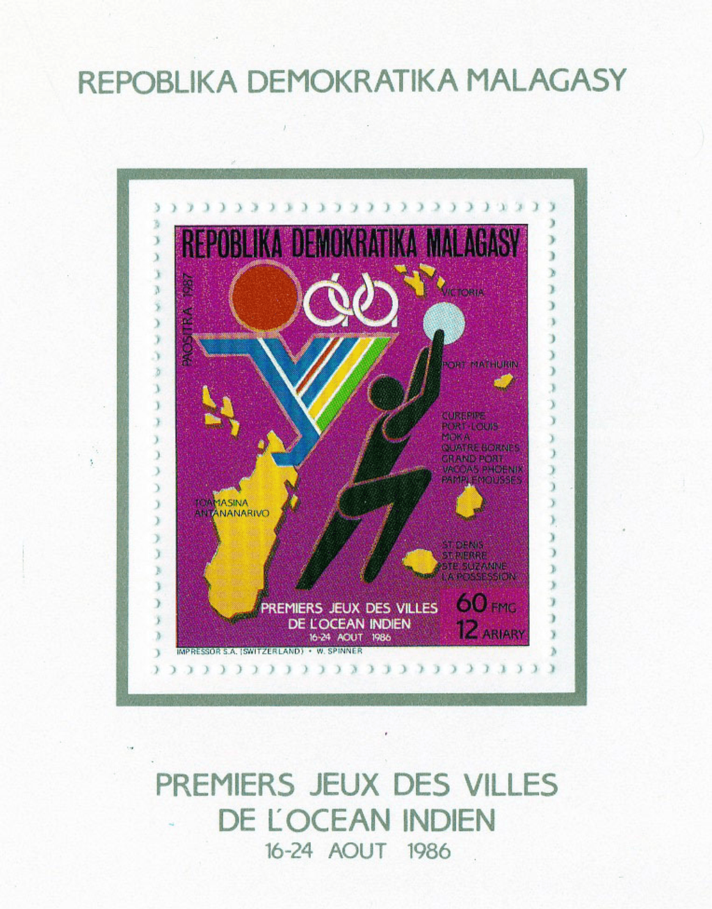 Games of the cities on Indian ocean 1987