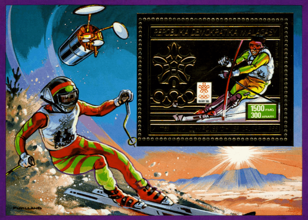 Olympic Games Calgary 1988 Gold issue