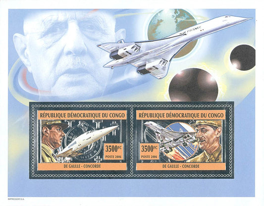 Charles De Gaulle - Concorde (Silver Issue)
