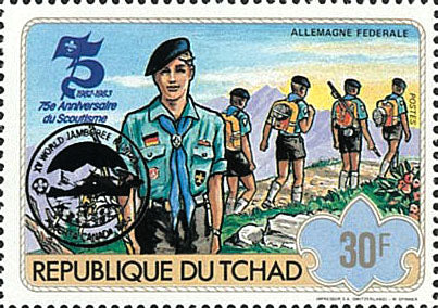75th anniversary of scouting / Surcharge Black