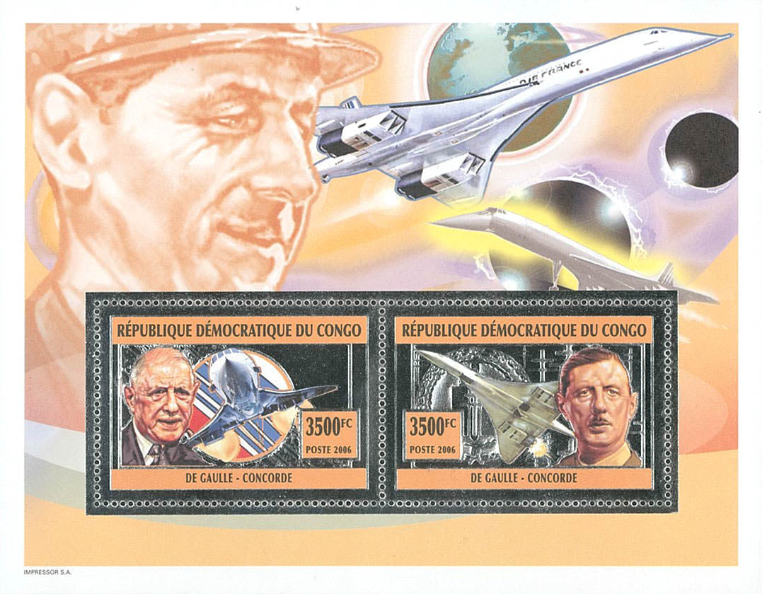 Charles De Gaulle - Concorde (Silver Issue)