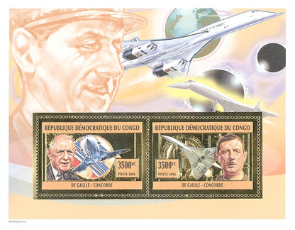 Charles De Gaulle - Concorde (Gold Issue)