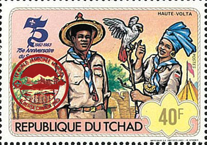 75th anniversary of scouting / Surcharge Red