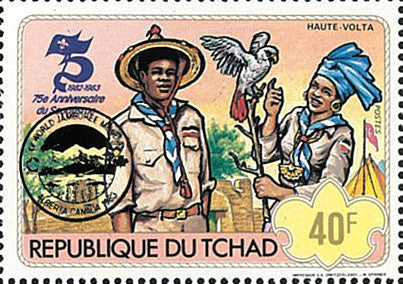 75th anniversary of scouting / Surcharge Black