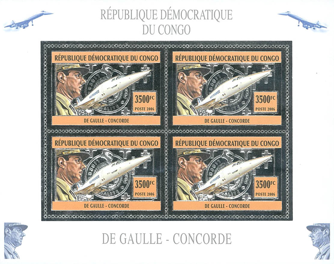 Charles De Gaulle - Concorde (Silver Issue)
