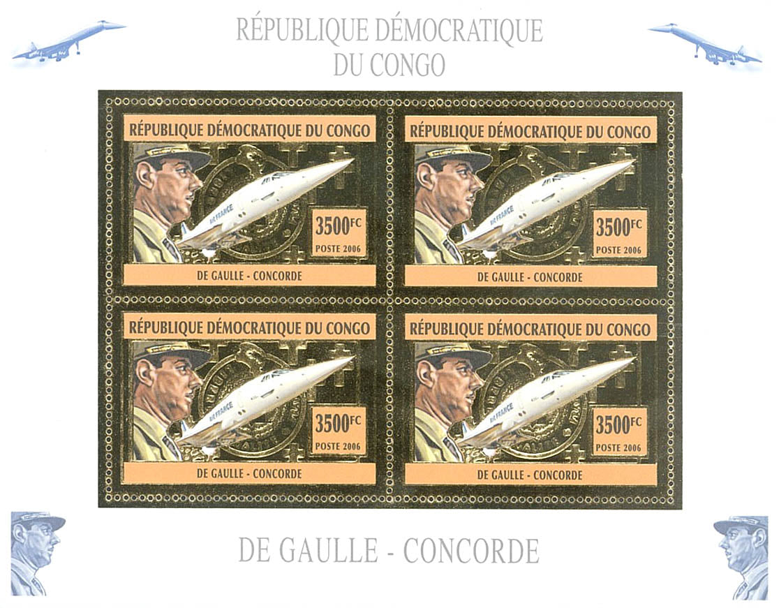 Charles De Gaulle - Concorde (Gold Issue)