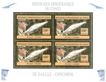 Charles De Gaulle - Concorde (Gold Issue)