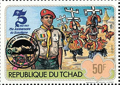 75th anniversary of scouting / Surcharge Black