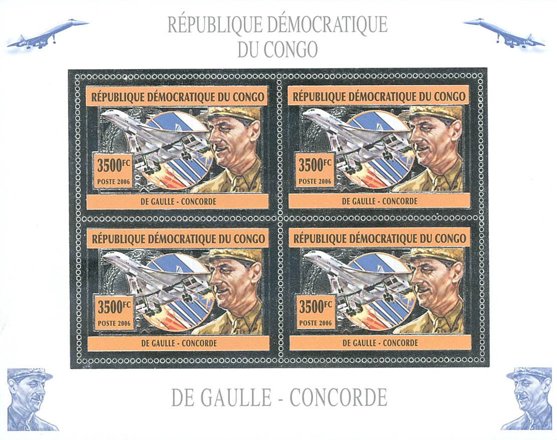 Charles De Gaulle - Concorde (Silver Issue)