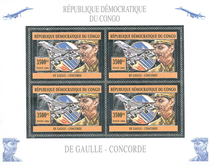 Charles De Gaulle - Concorde (Silver Issue)