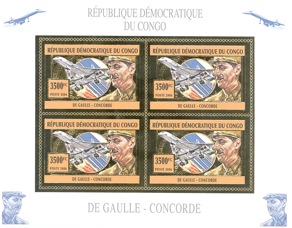 Charles De Gaulle - Concorde (Gold Issue)