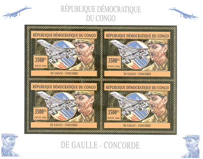 Charles De Gaulle - Concorde (Gold Issue)