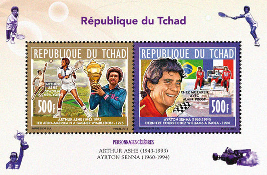 Personalities / Sport - A.Ashe & A. Senna