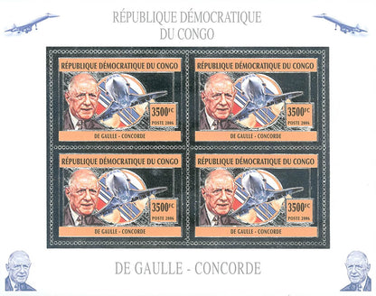 Charles De Gaulle - Concorde (Silver Issue)