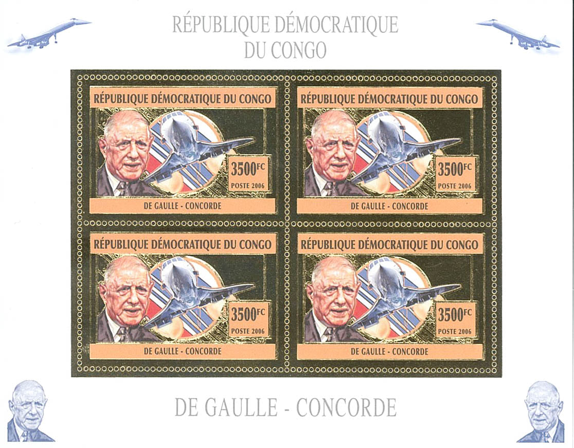 Charles De Gaulle - Concorde (Gold Issue)