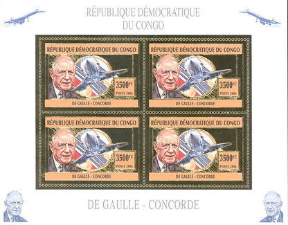 Charles De Gaulle - Concorde (Gold Issue)