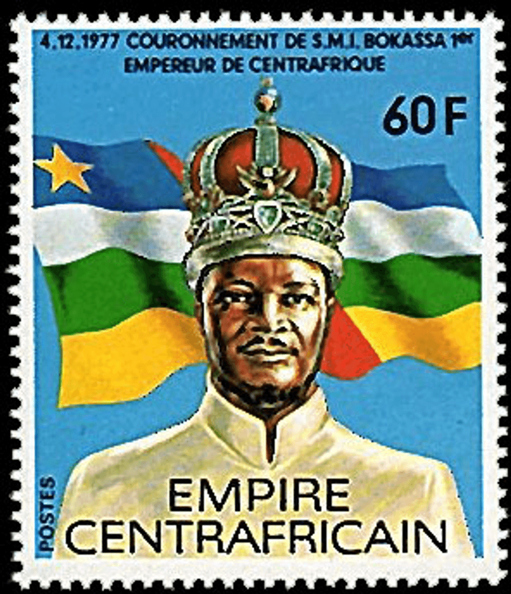 Coronation of jean bedel bokassa as empereur of Central Africa I