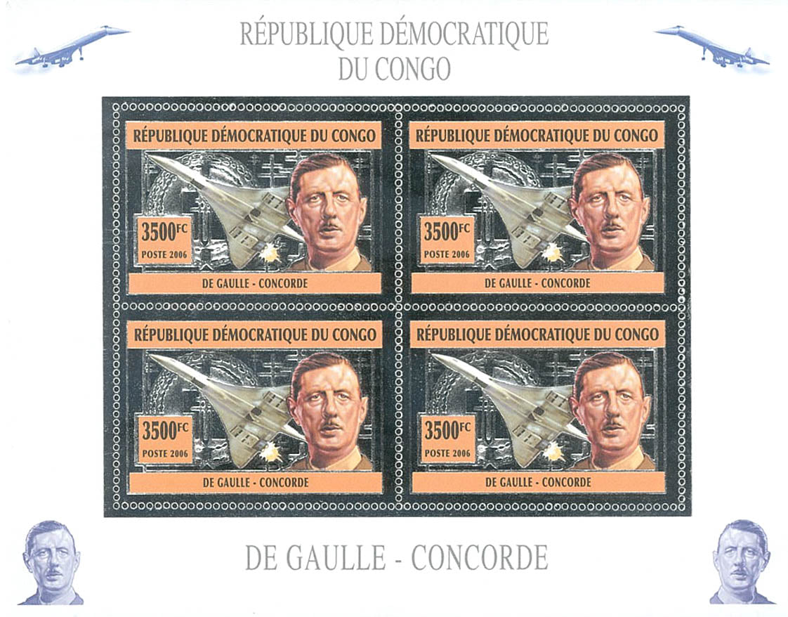 Charles De Gaulle - Concorde (Silver Issue)