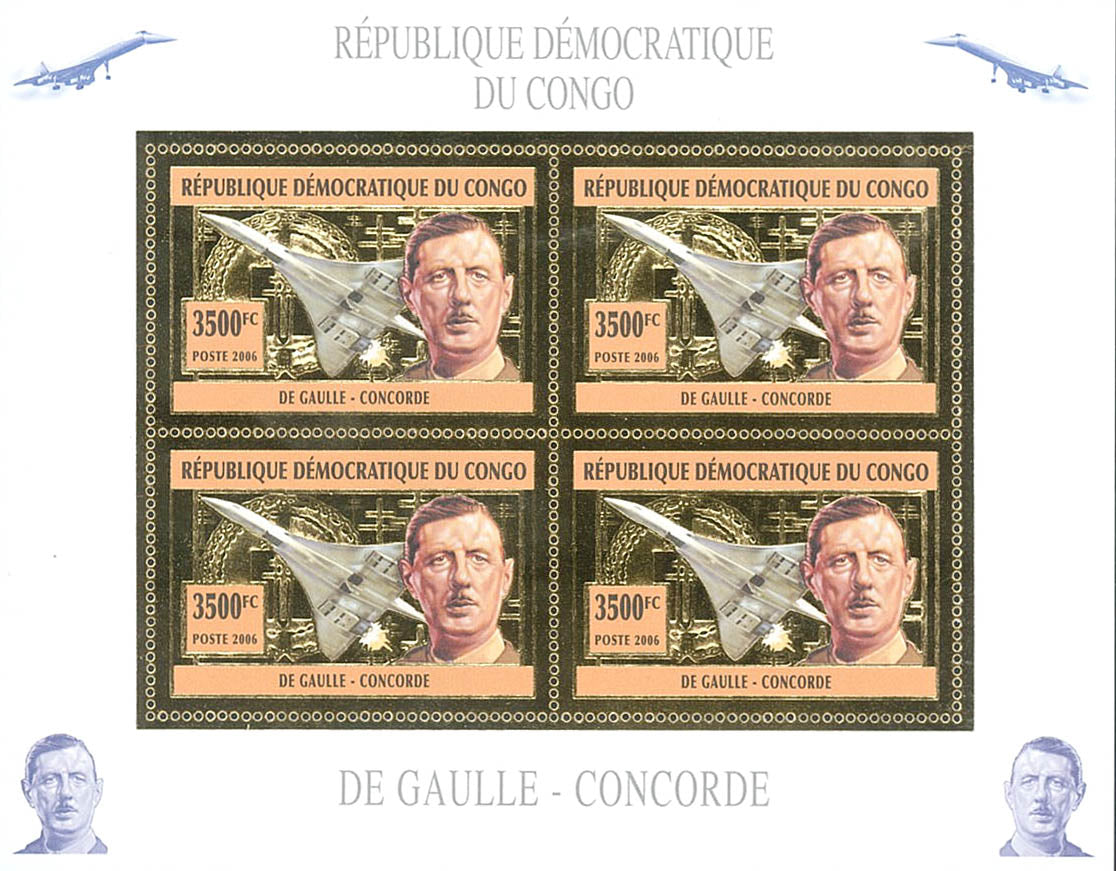 Charles De Gaulle - Concorde (Gold Issue)