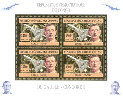 Charles De Gaulle - Concorde (Gold Issue)
