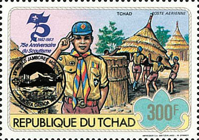75th anniversary of scouting / Surcharge Black