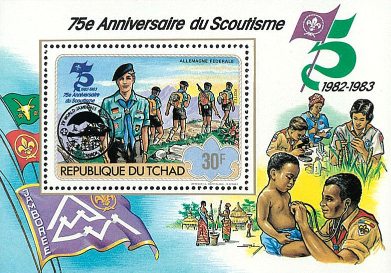 75th anniversary of scouting / Surcharge Black